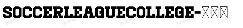SoccerLeagueCollege字体转换