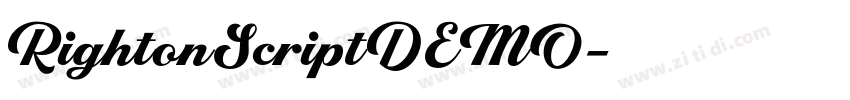 RightonScriptDEMO字体转换