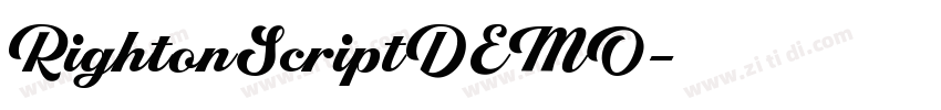 RightonScriptDEMO字体转换