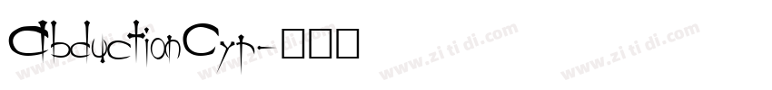 AbductionCyr字体转换