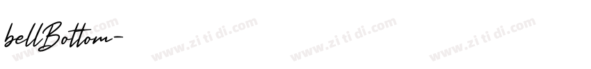 bellBottom字体转换