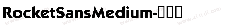 RocketSansMedium字体转换