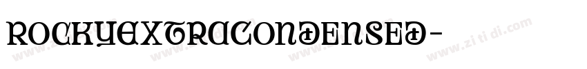 RockyExtraCondensed字体转换