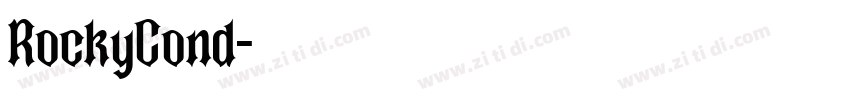 RockyCond字体转换