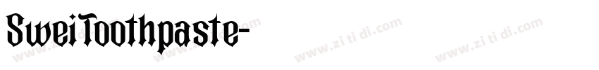 SweiToothpaste字体转换