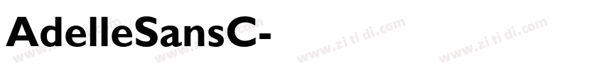 AdelleSansC字体转换