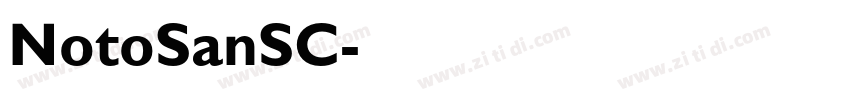 NotoSanSC字体转换