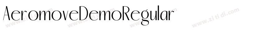 AeromoveDemoRegular字体转换