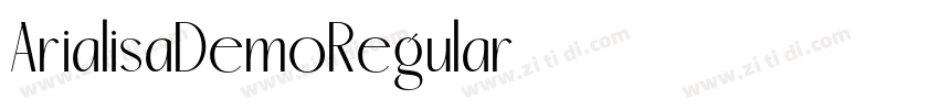 ArialisaDemoRegular字体转换 ArialisaDemoRegular字体转换