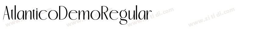 AtlanticoDemoRegular字体转换 AtlanticoDemoRegular字体转换