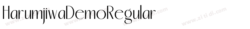 HarumjiwaDemoRegular字体转换 HarumjiwaDemoRegular字体转换
