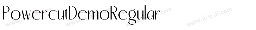 PowercutDemoRegular字体转换