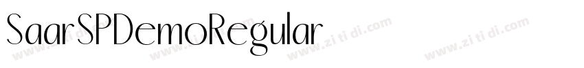 SaarSPDemoRegular字体转换 SaarSPDemoRegular字体转换