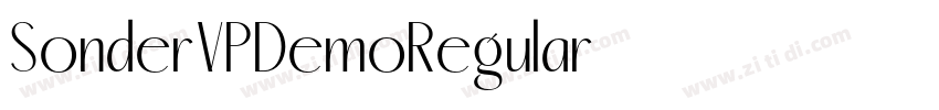 SonderVPDemoRegular字体转换 SonderVPDemoRegular字体转换