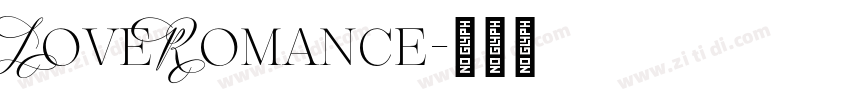LoveRomance字体转换