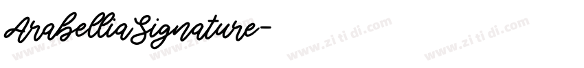 ArabelliaSignature字体转换