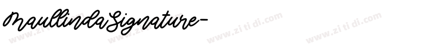MaullindaSignature字体转换