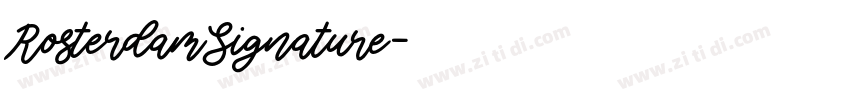 RosterdamSignature字体转换