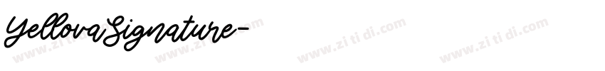 YellovaSignature字体转换