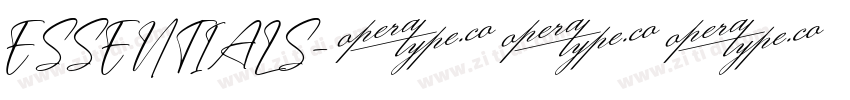 ESSENTIALS字体转换