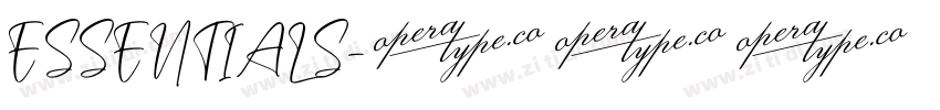 ESSENTIALS字体转换