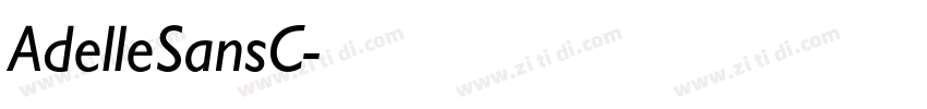 AdelleSansC字体转换