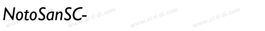 NotoSanSC字体转换