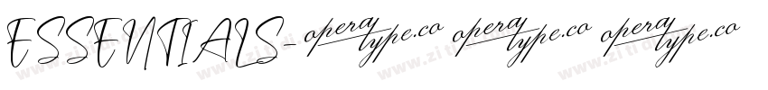 ESSENTIALS字体转换