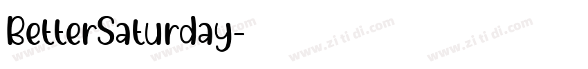 BetterSaturday字体转换