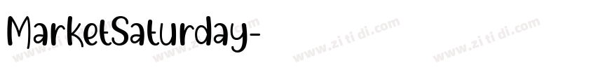 MarketSaturday字体转换