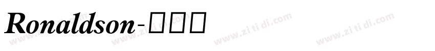 Ronaldson字体转换 Ronaldson字体转换