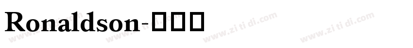 Ronaldson字体转换 Ronaldson字体转换