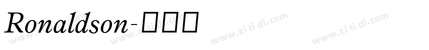 Ronaldson字体转换 Ronaldson字体转换
