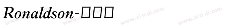 Ronaldson字体转换 Ronaldson字体转换