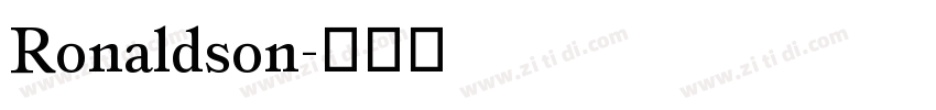 Ronaldson字体转换 Ronaldson字体转换