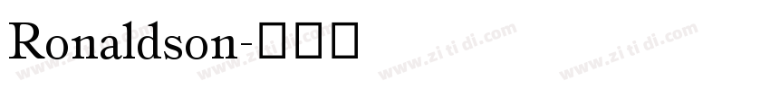 Ronaldson字体转换 Ronaldson字体转换