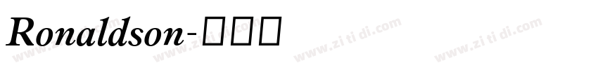 Ronaldson字体转换 Ronaldson字体转换