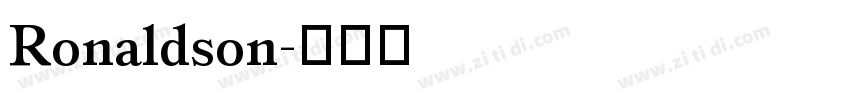 Ronaldson字体转换 Ronaldson字体转换