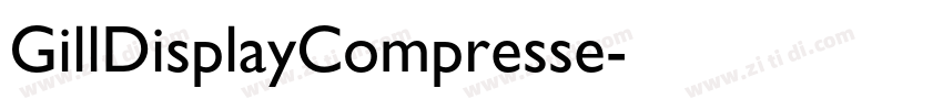 GillDisplayCompresse字体转换