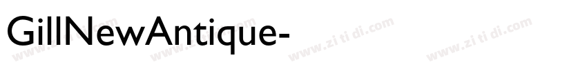 GillNewAntique字体转换