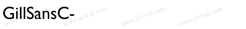 GillSansC字体转换