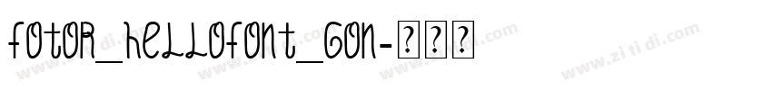 Fotor_HelloFont_Gon字体转换