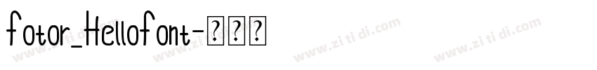 Fotor_HelloFont字体转换