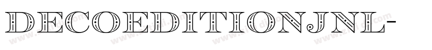 DecoEditionJNL字体转换