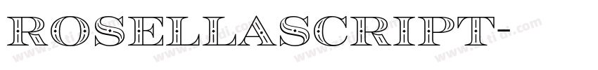 RosellaScript字体转换