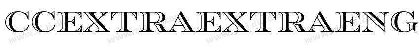 CCExtraExtraEngraved字体转换 CCExtraExtraEngraved字体转换