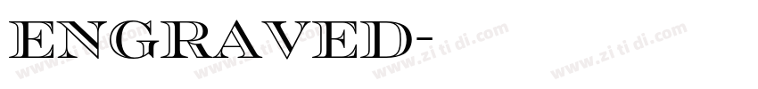 engraved字体转换