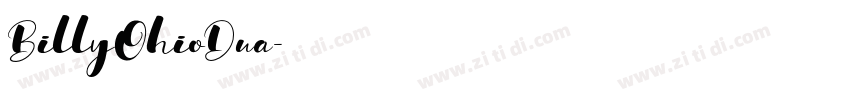 BillyOhioDua字体转换