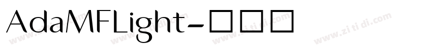 AdaMFLight字体转换