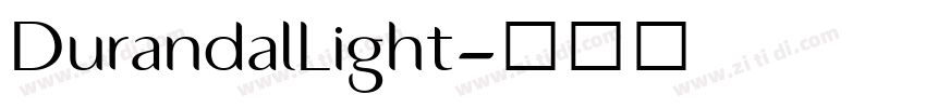 DurandalLight字体转换